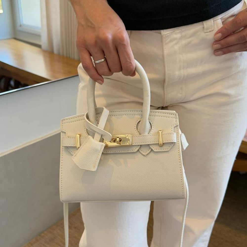 Bolsa Hermes Birkin de Couro Média