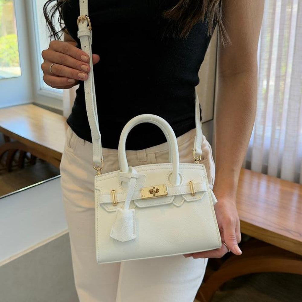 Bolsa Hermes Birkin de Couro Média